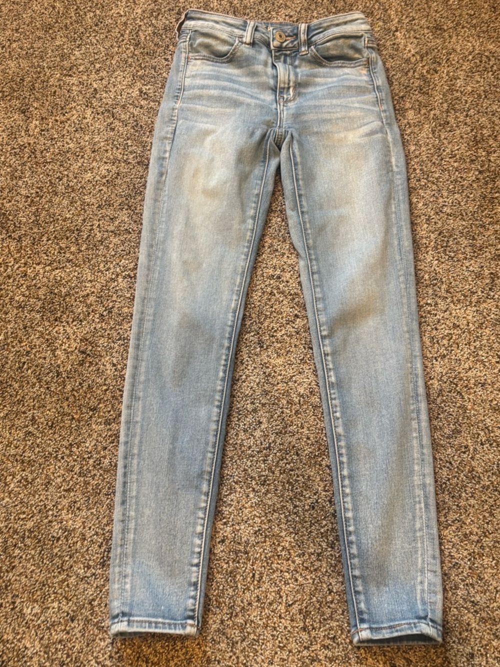 American Eagle 2 hi rise Women's Light Blue Skinny Jeans - Stretch Slim Fit